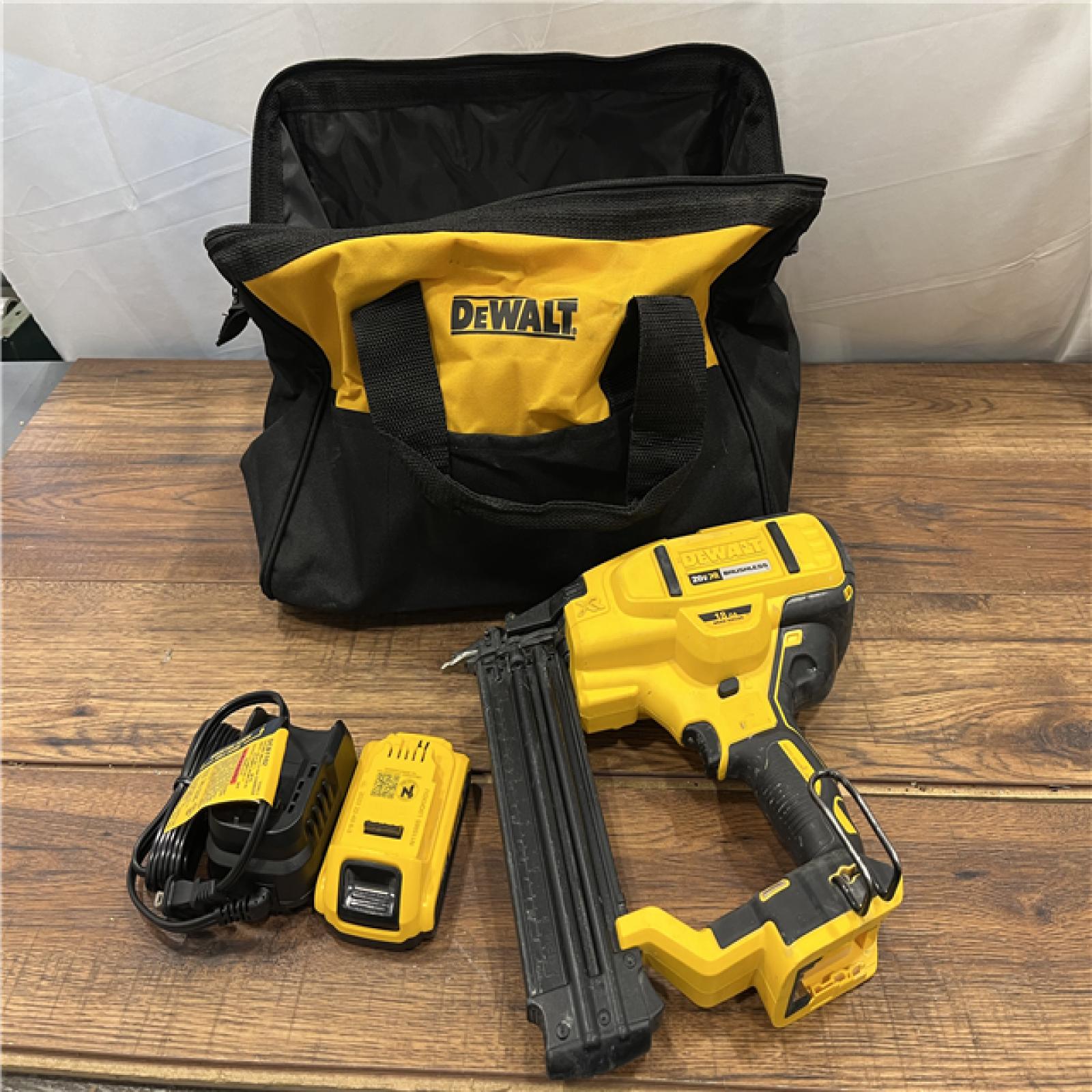 AS-IS DeWalt 20V MAX XR Lithium-Ion Electric Cordless 18-Gauge Brad Nailer (Tool Only)