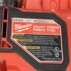 AS-IS Milwaukee-2674-22C M18 Short Throw Press Tool Kit W/ PEX Crimp Jaws