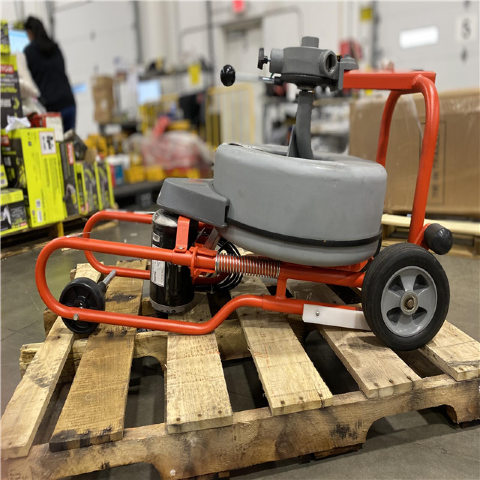 DALL AS LOCATION -  RIDGID K-750 Drain Cleaning Snake Auger Drum Machine with Autofeed and 3/4 in. Pigtail