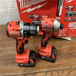 AS-IS Milwaukee M18 Compact Brushless 2-Tool Combo Kit