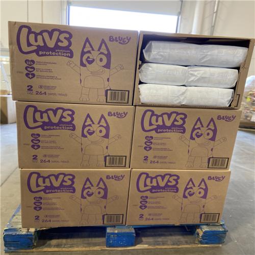 DALLAS LOCATION - Luvs Platinum Protection Baby Diapers Size 2 PALLET - ( 18 BOXES ) 264 DIAPERS PER BOX