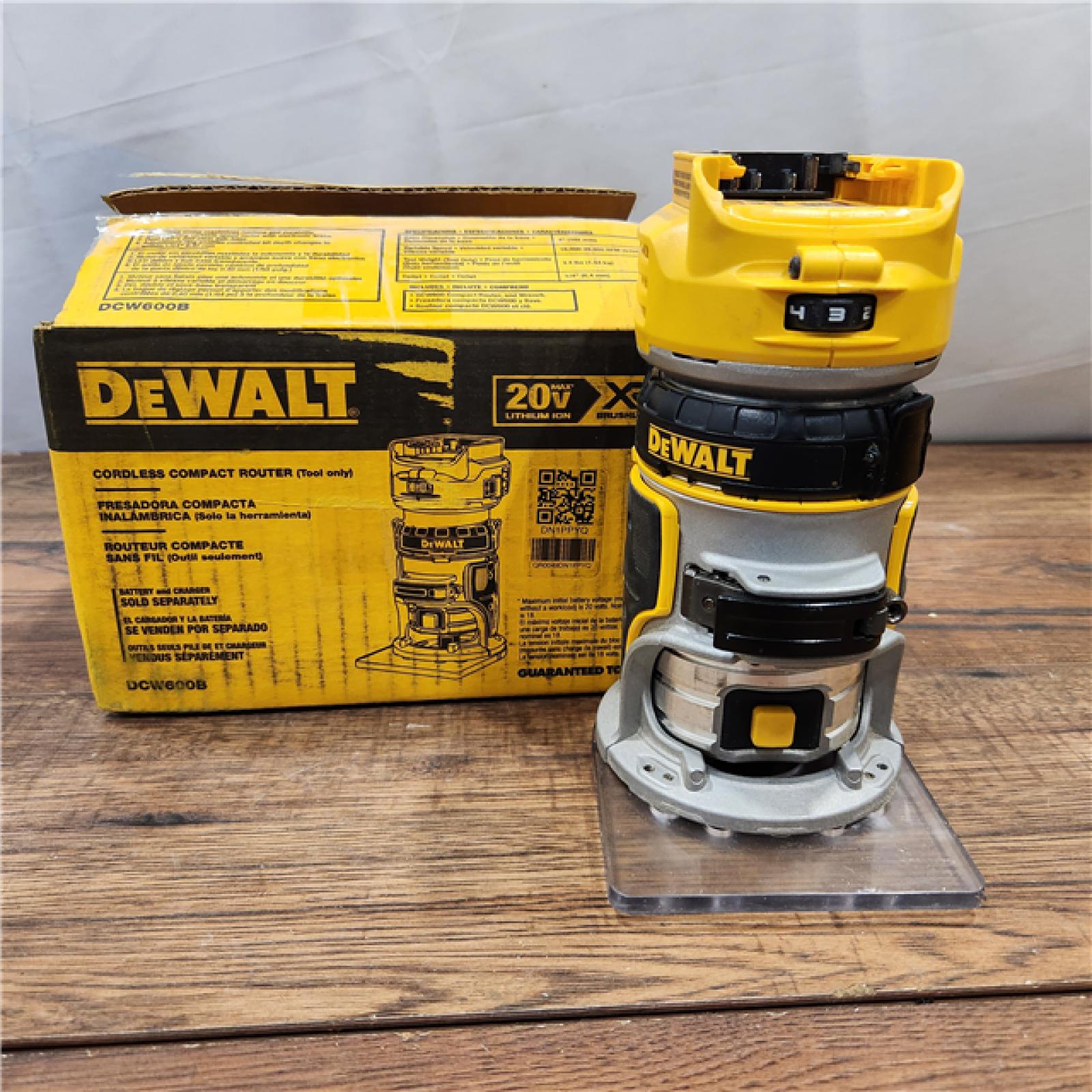 AS-IS Dewalt 20V MAX XR Brushless Cordless Compact Router (Tool Only)