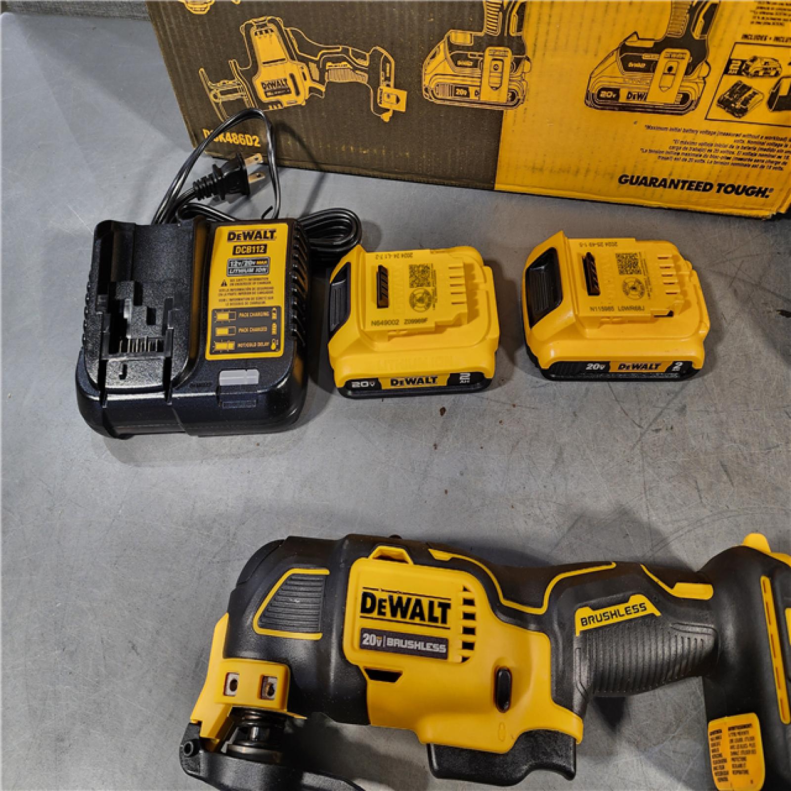 HOUSTON LOCATION - AS-IS (APPEARS LIKE NEW) DeWalt 20V MAX ATOMIC Cordless Brushless 4 Tool Combo Kit