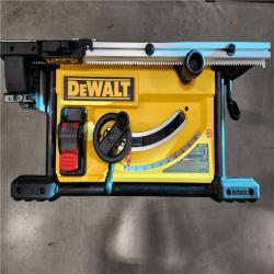 AS-IS DEWALT 15 Amp Corded 10 in. Job Site Table Saw with Rolling Stand