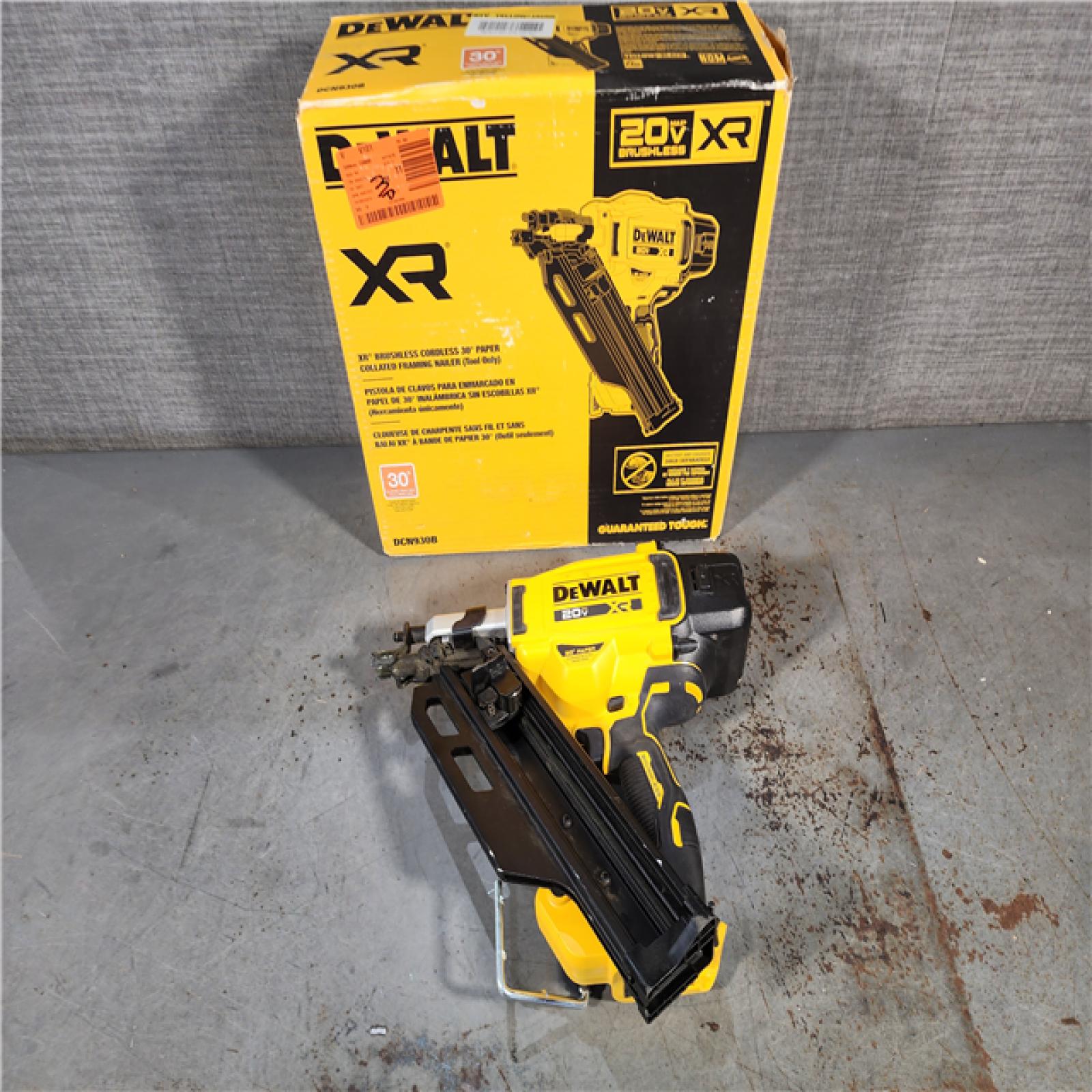 HOUSTON LOCATION - AS-IS DEWALT 20-Volt 30Â° Cordless Framing Nailer (Tool-Only)