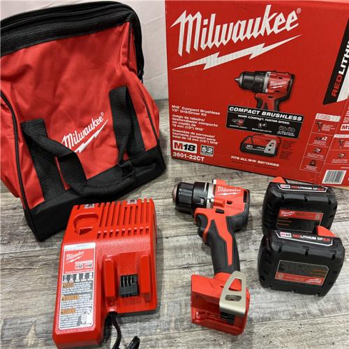 AS-IS Milwaukee M18 3601-22CT Drill/Driver Kit  Battery Included  18 V  1/2 in Chuck