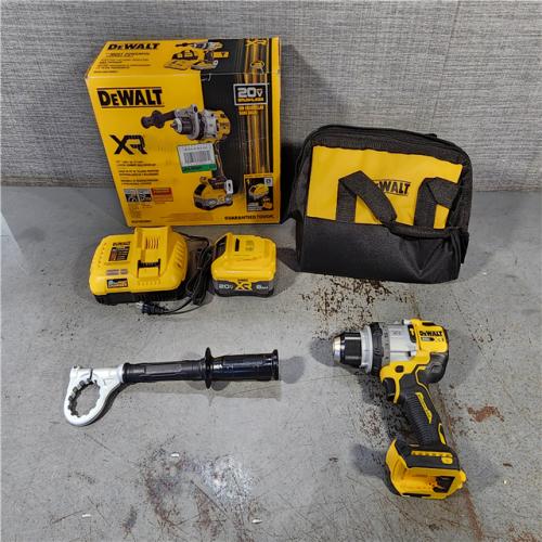 HOUSTON LOCATION - AS-IS DEWALT 20V XR Lithium-Ion Cordless Hammer Drill Kit with 8.0 Ah Battery, Charger and Kit Bag