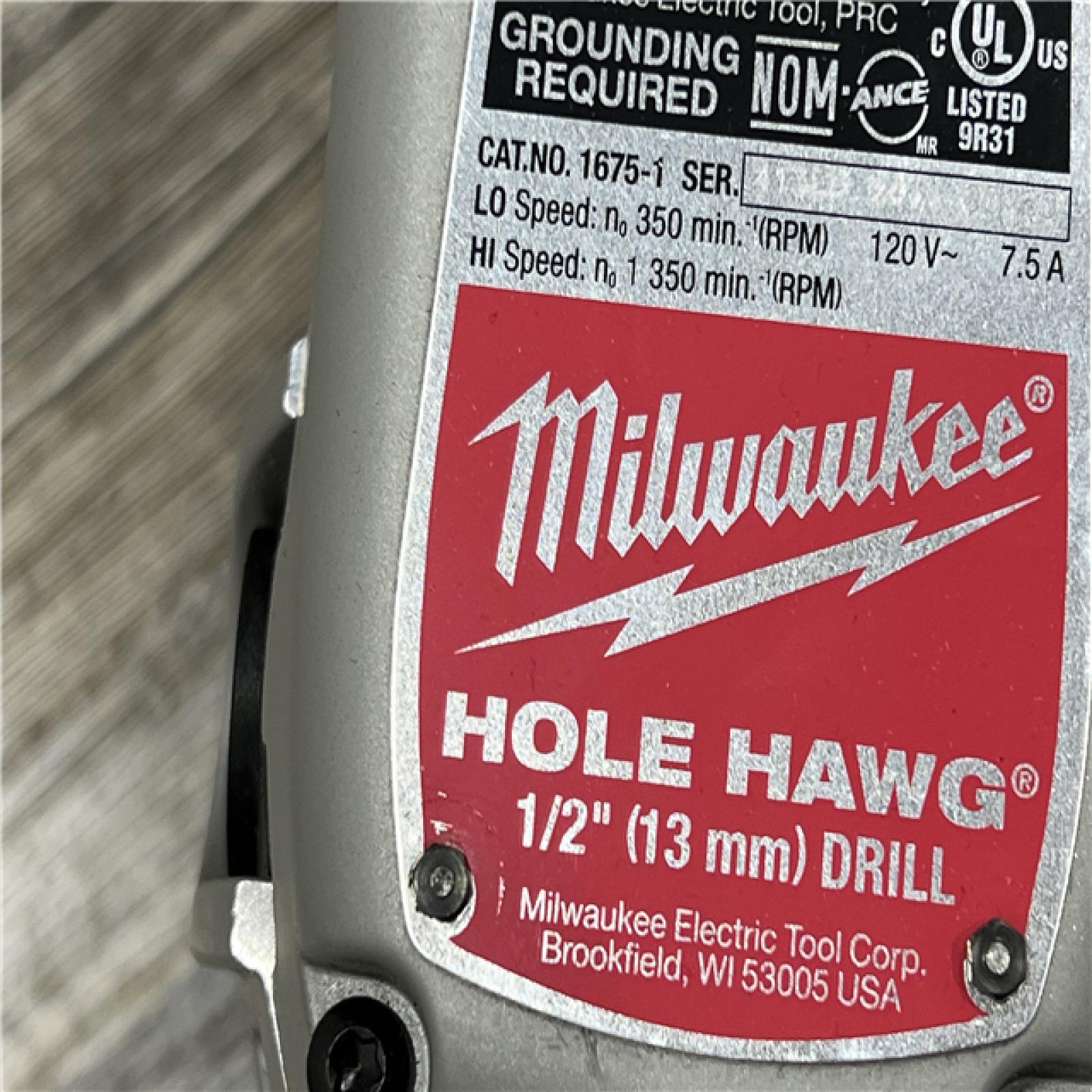 AS-IS Milwaukee 7.5 Amp 1/2 in. Hole Hawg Heavy-Duty Corded Drill