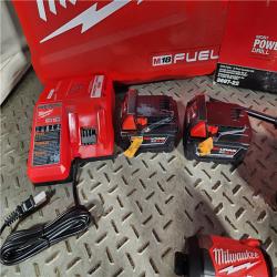 HOUSTON LOCATION - AS-IS (APPEARS LIKE NEW) Milwaukee M18 FUEL 18V Lithium-Ion Brushless Cordless Hammer Drill and Impact Driver Combo Kit (2-Tool) with 2 Batteries