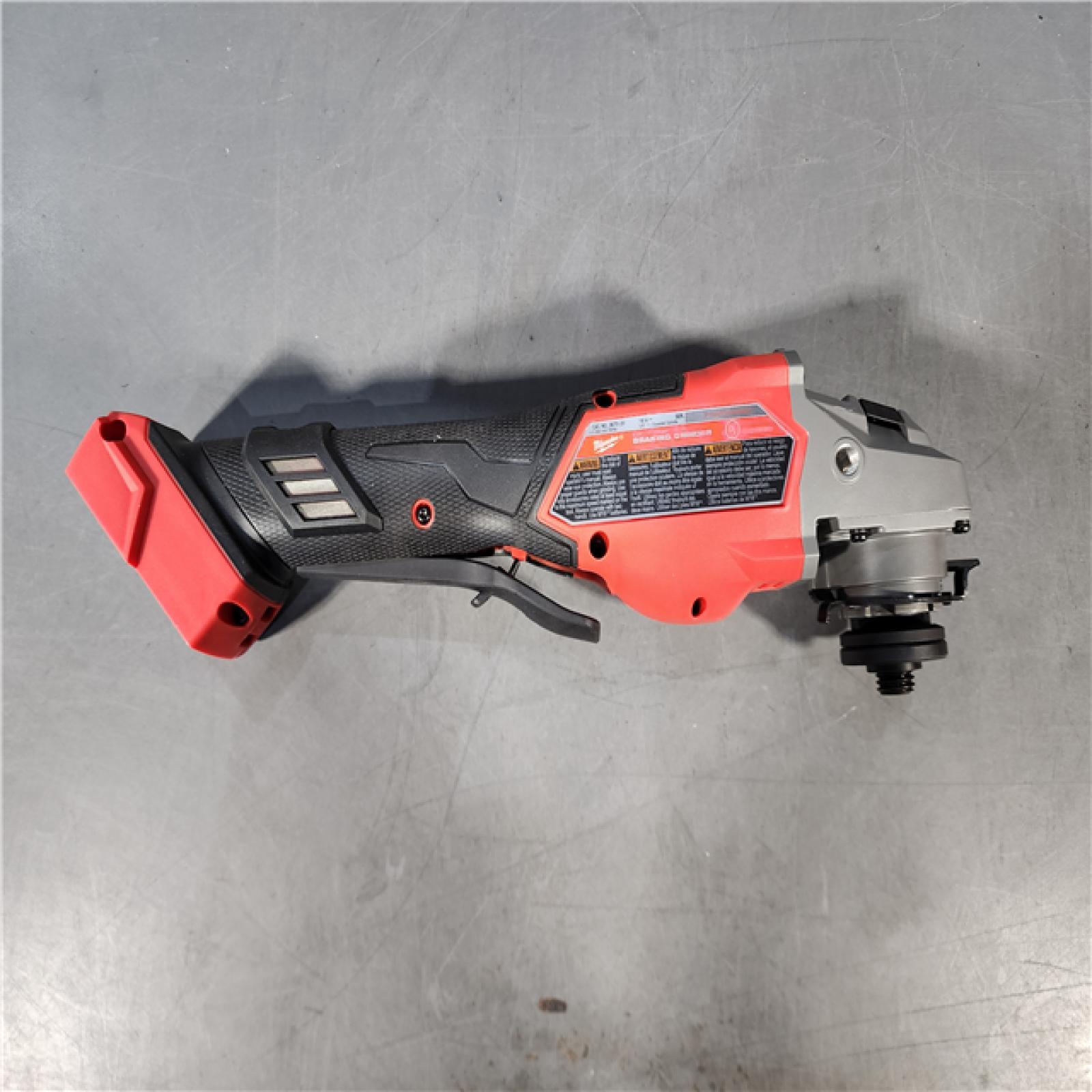 HOUSTON LOCATION - AS-IS (APPEARS LIKE NEW) Milwaukee M18 FUEL 4-1/2-6 Braking Grinder, Paddle Switch (TOOL ONLY)