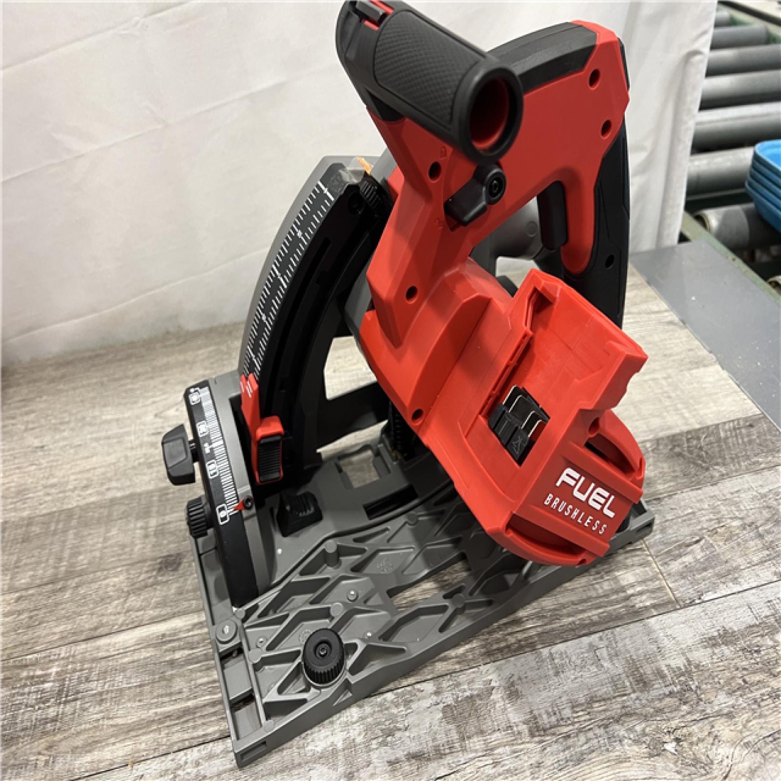 AS-IS Milwaukee M18 FUEL 18V Lithium-Ion Cordless Brushless 6-1/2 in. Plunge Cut Track Saw (Tool-Only)