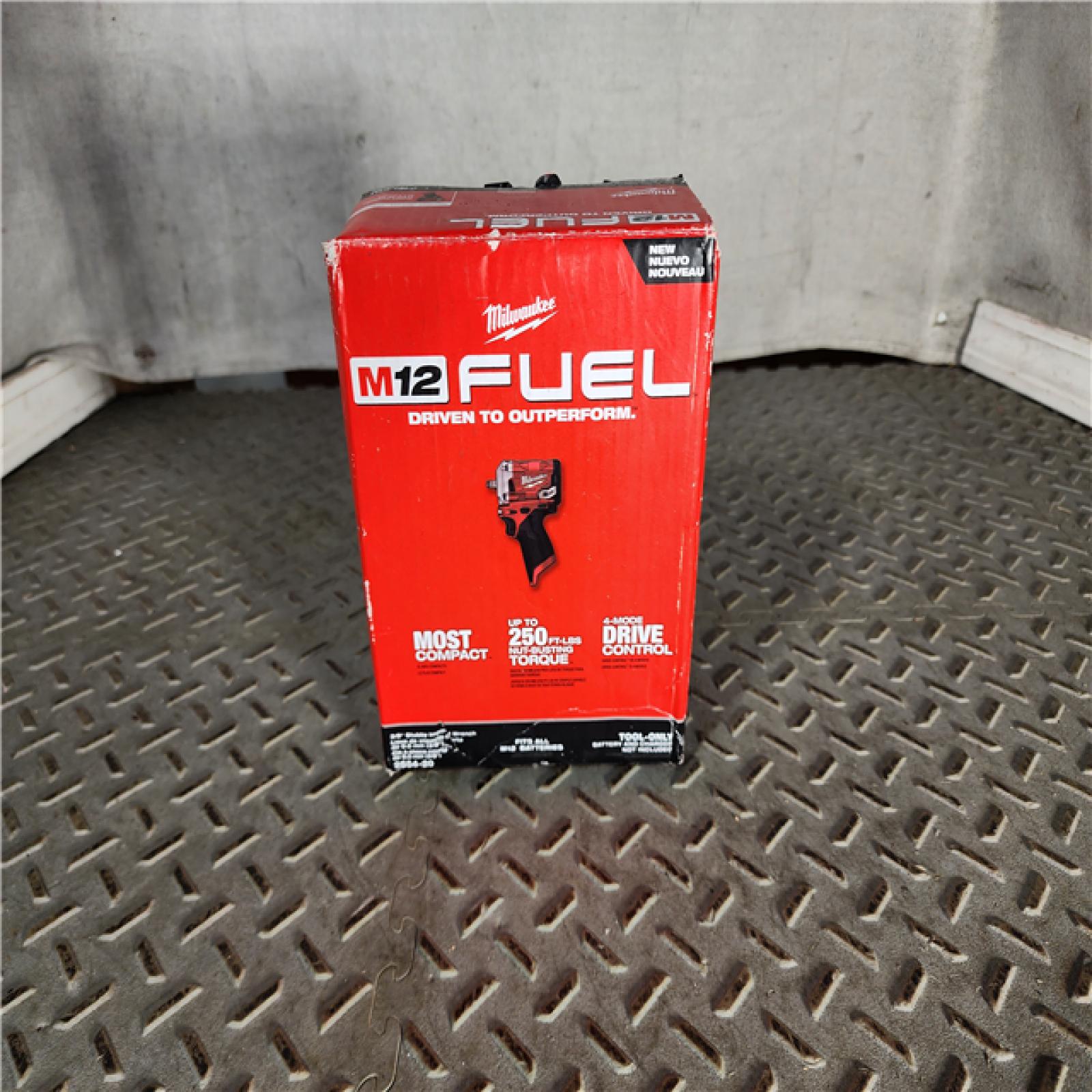 HOUSTON LOCATION - AS-IS (APPEARS LIKE NEW) M12 FUEL 12V Lithium-Ion Brushless Cordless Stubby 3/8 in. Impact Wrench (Tool-Only)