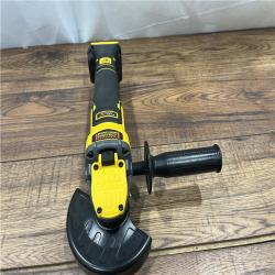 AS-IS DEWALT 20V MAX Cordless Brushless 4.5 - 5 in. Paddle Switch Angle Grinder with FLEXVOLT ADVANTAGE (Tool Only)