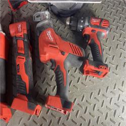 HOUSTON LOCATION - AS-IS Milwaukee M18 Brushed Cordless Variable Speed LED Light (7-Tool) Combo Kit