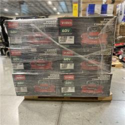 DALLAS LOCATION - NEW! TORO 60V Max* 22 in. (56cm) Recycler® w/Personal Pace® & SmartStow® Lawn Mower PALLET - (6 UNITS)