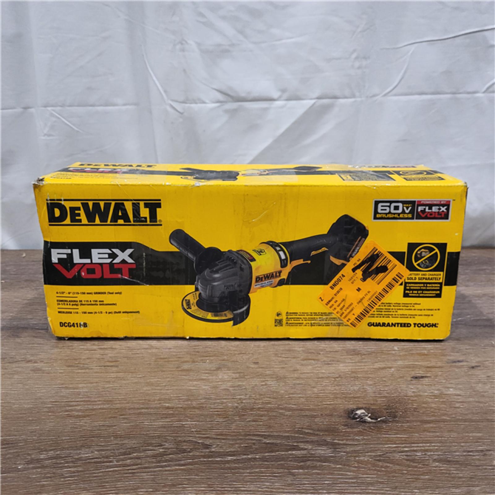 AS-IS DeWalt FLEXVOLT 60V MAX Cordless Grinder  4.5 - 6   9000 RPM  1 EA (115-DCG418B)