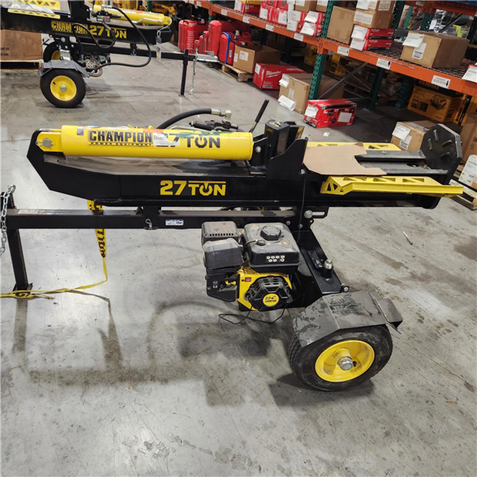 Dallas Location - As-Is Champion Power Equipment 27 Ton 224 cc Gas Powered Hydraulic Wood Log Splitter