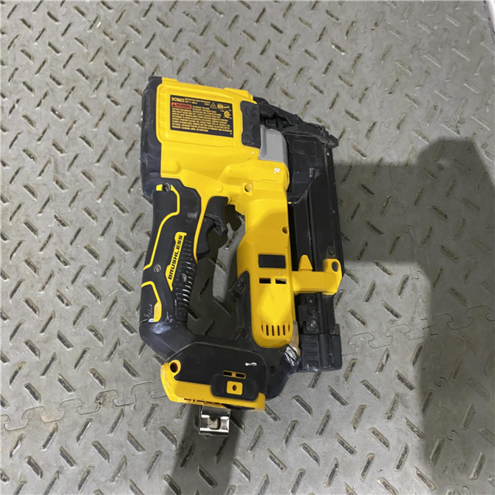 Houston location AS-IS DEWALT ATOMIC 20V MAX Lithium Ion Cordless 23 Gauge Pin Nailer Kit with 2.0Ah Battery and Charger