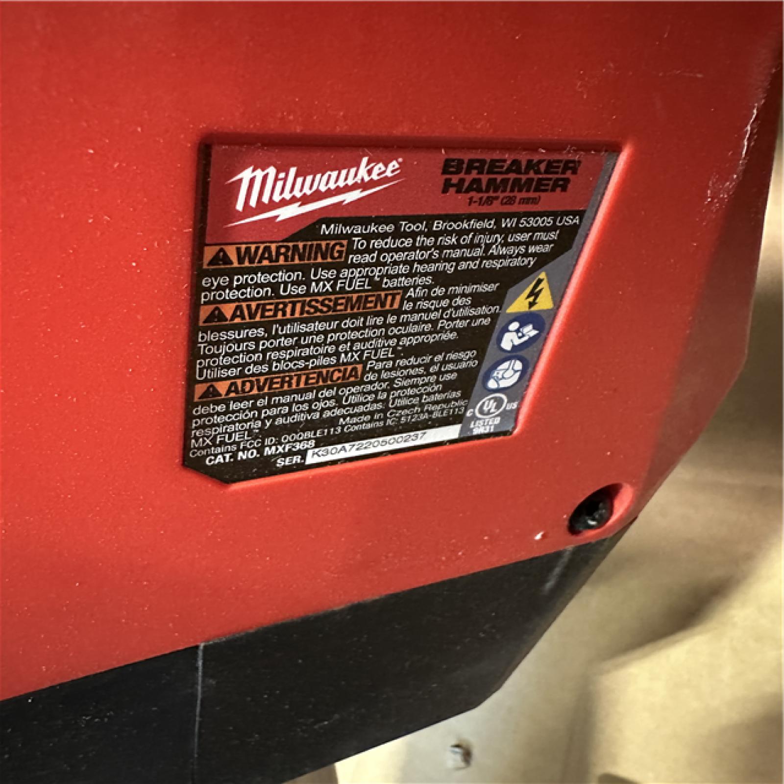 California AS-IS Milwaukee Breaker Hammer (No Battery)