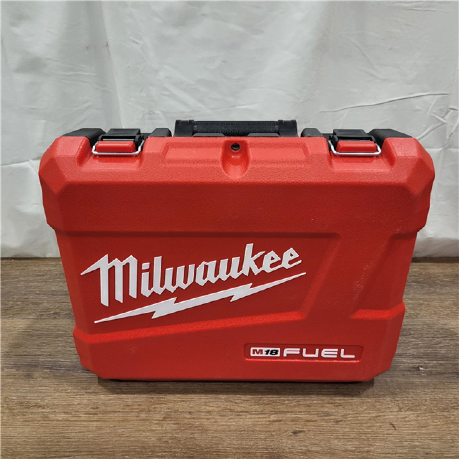 AS-IS Milwaukee 2904-22 Hammer Drill Driver Kit with Batteries  Charger & Tool Case  Red