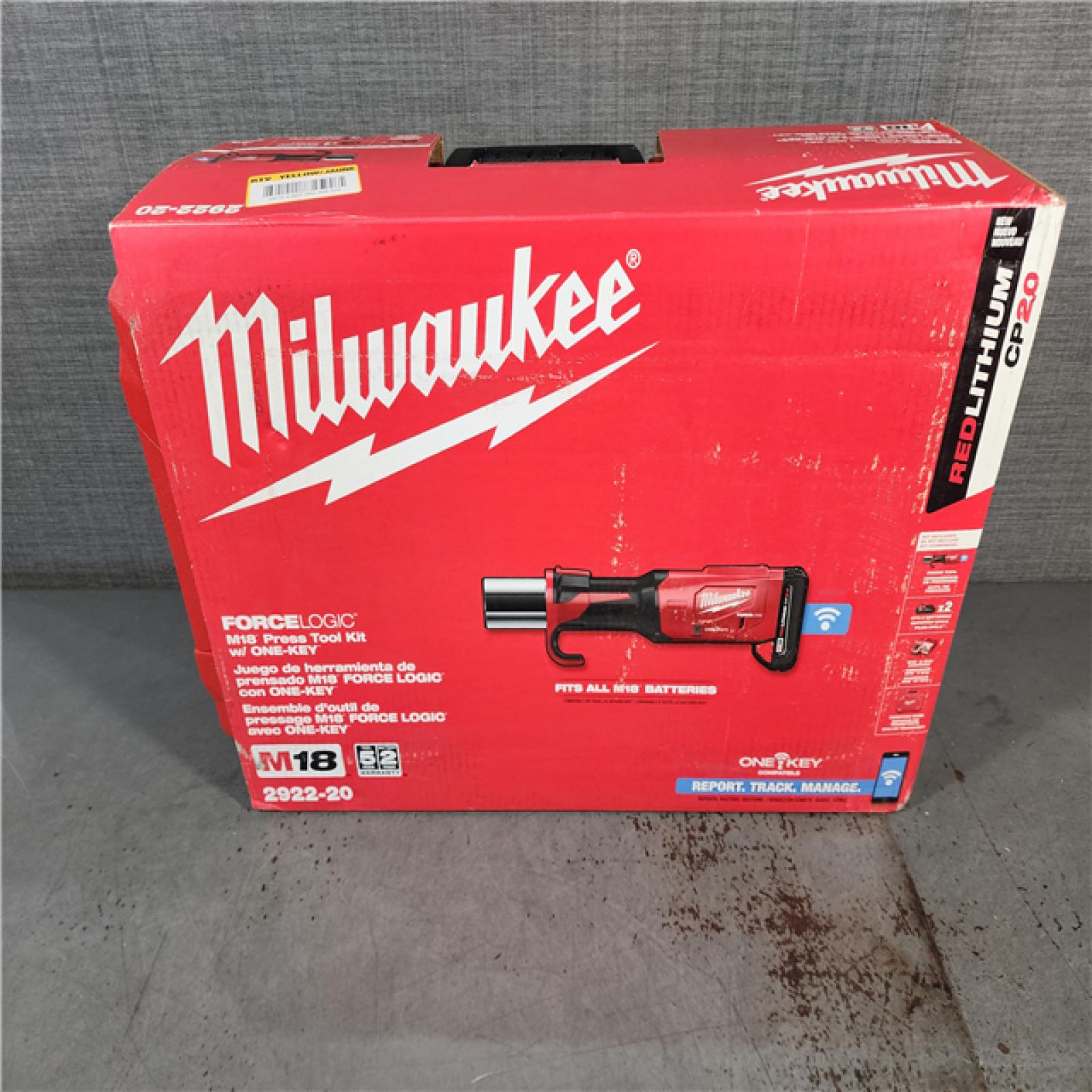 HOUSTON LOCATION - AS-IS (APPEARS LIKE NEW) Milwaukee M18 18-Volt Lithium-Ion Brushless Cordless FORCE LOGIC Press Tool