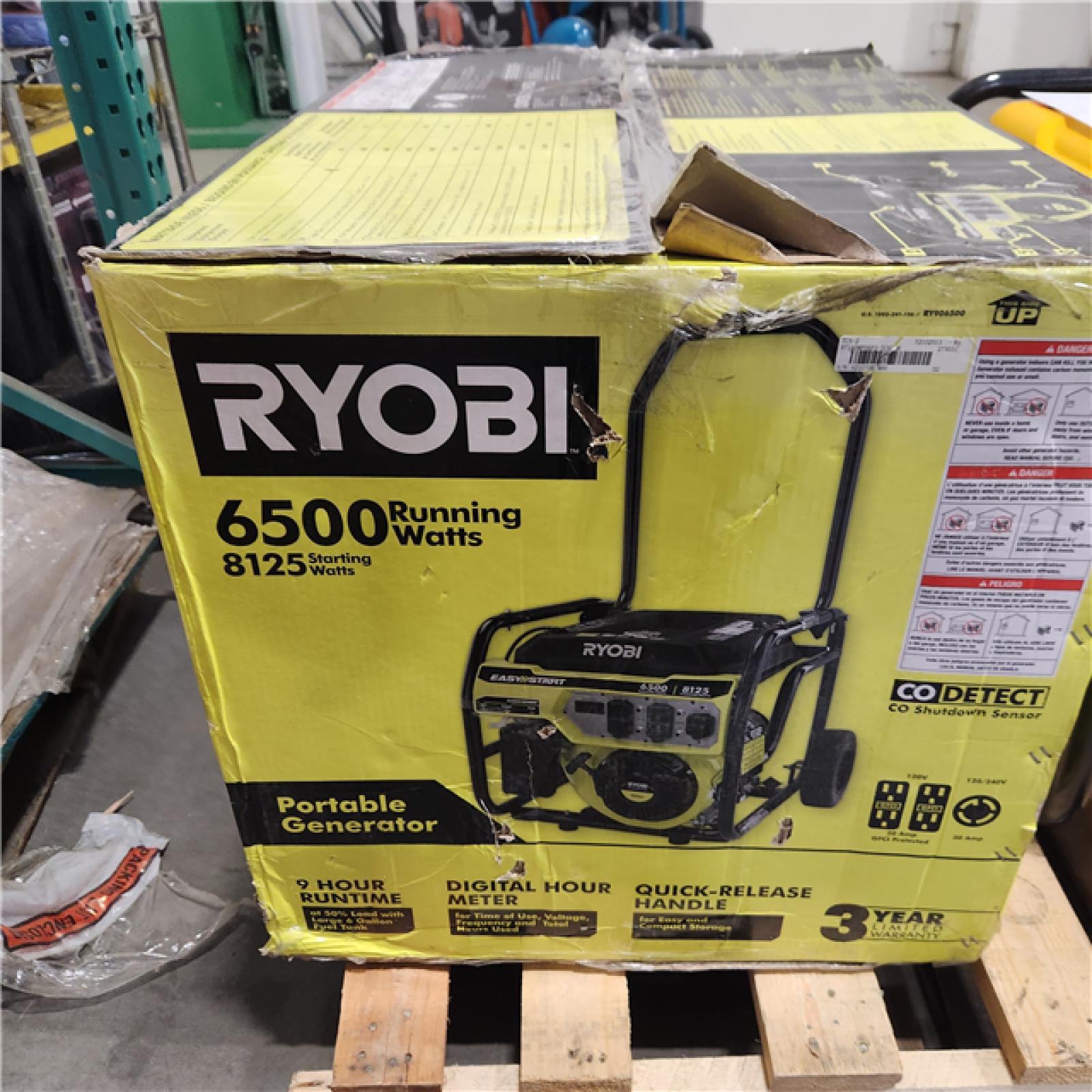 Dallas Location - As-Is RYOBI 6500-Watt Generator