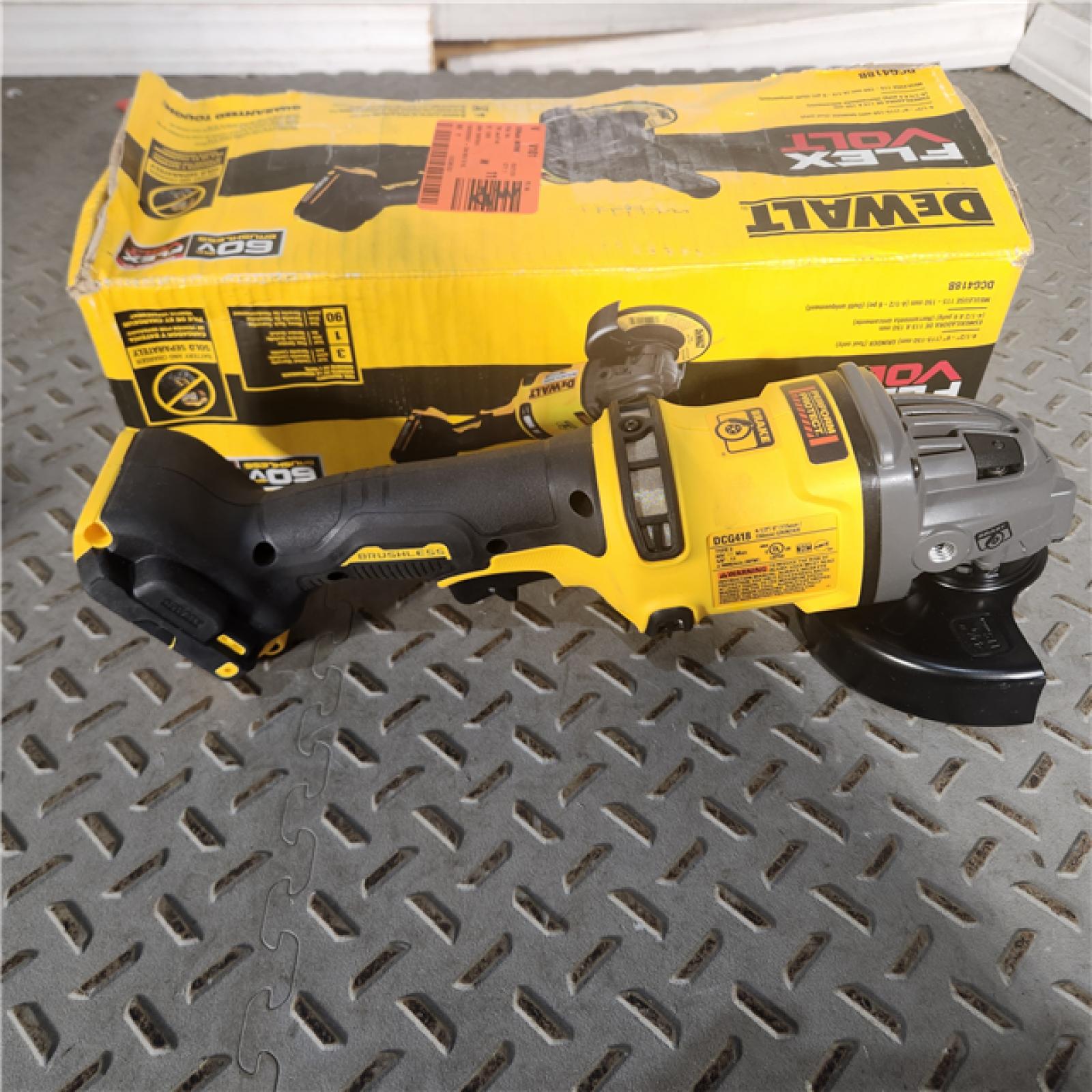 Houston location- AS-IS DeWALT DCG418B 60V MAX FlexvoltAngle Grinder ...