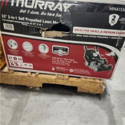 DALLAS LOCATION - AS-IS Murray 22 in. 140 cc Briggs & Stratton Walk Behind Gas Self-Propelled Lawn Mower with Front Wheel Drive and Bagger