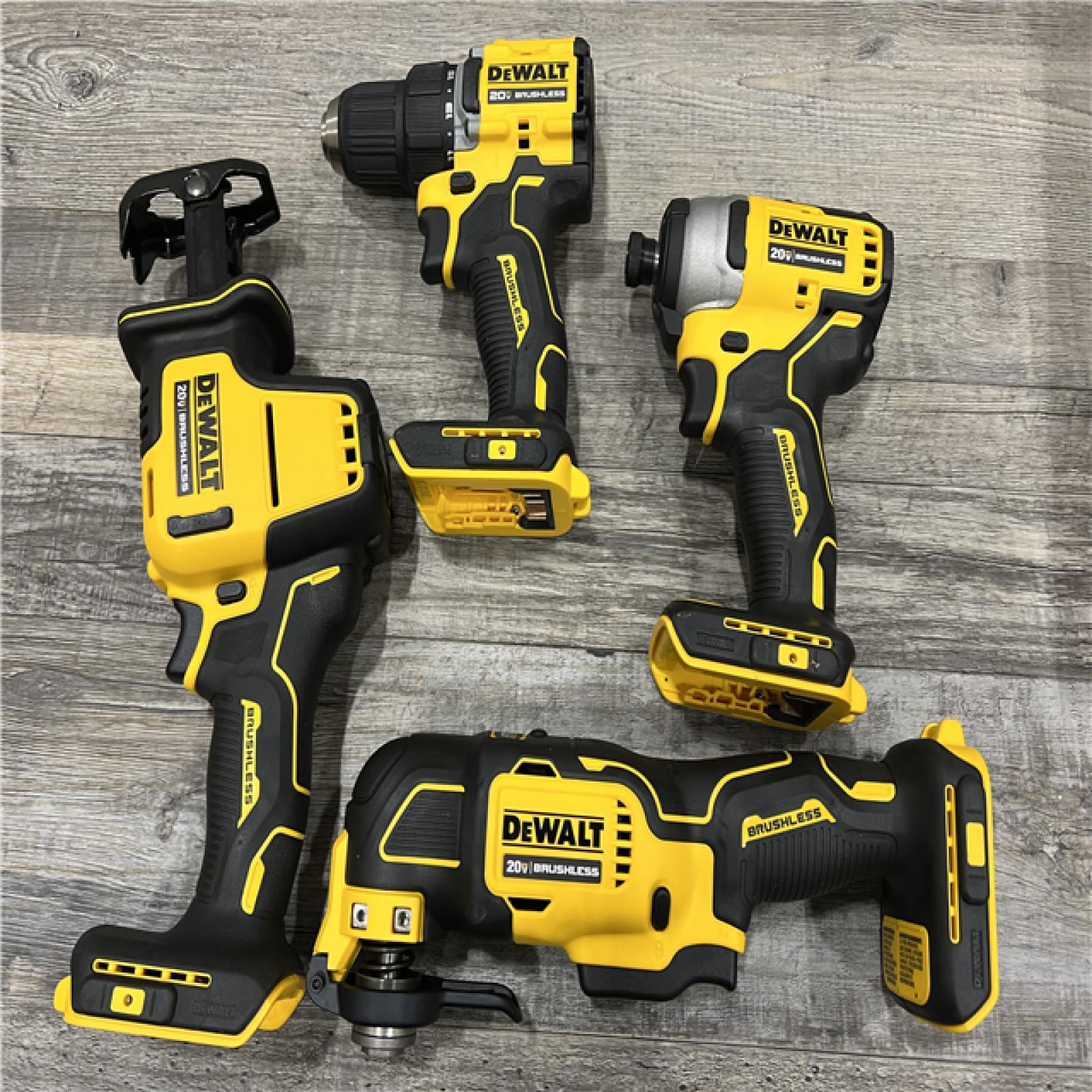 AS-IS DEWALT 20V MAX* XR 4-Tool Combo Kit