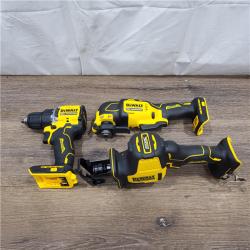 AS-IS DeWalt 20V MAX ATOMIC Cordless Brushless 4 Tool Combo Kit