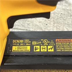 AS-IS DEWALT  20V MAX Lithium-Ion Cordless Cable Stapler (Tool Only)