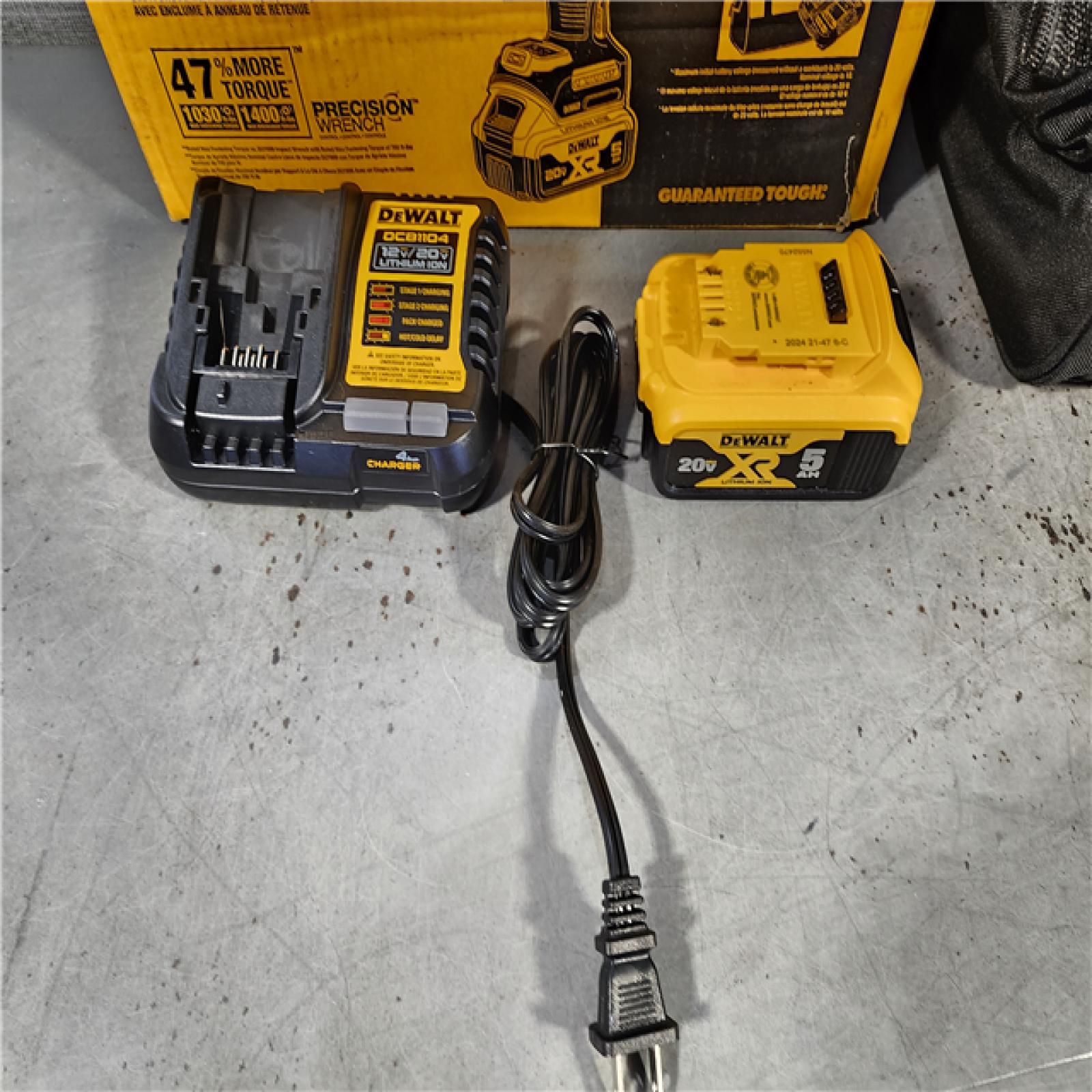 HOUSTON LOCATION - AS-IS (APPEARS LIKE NEW) DEWALT 20V MAX* XR 1/2  High Torque Impact Wrench with Hog Ring Anvil