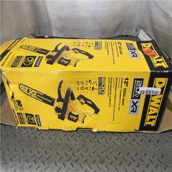 Houston location AS-IS DEWALT 20V MAX 12in. Brushless Cordless Battery Powered Chainsaw (Tool Only)