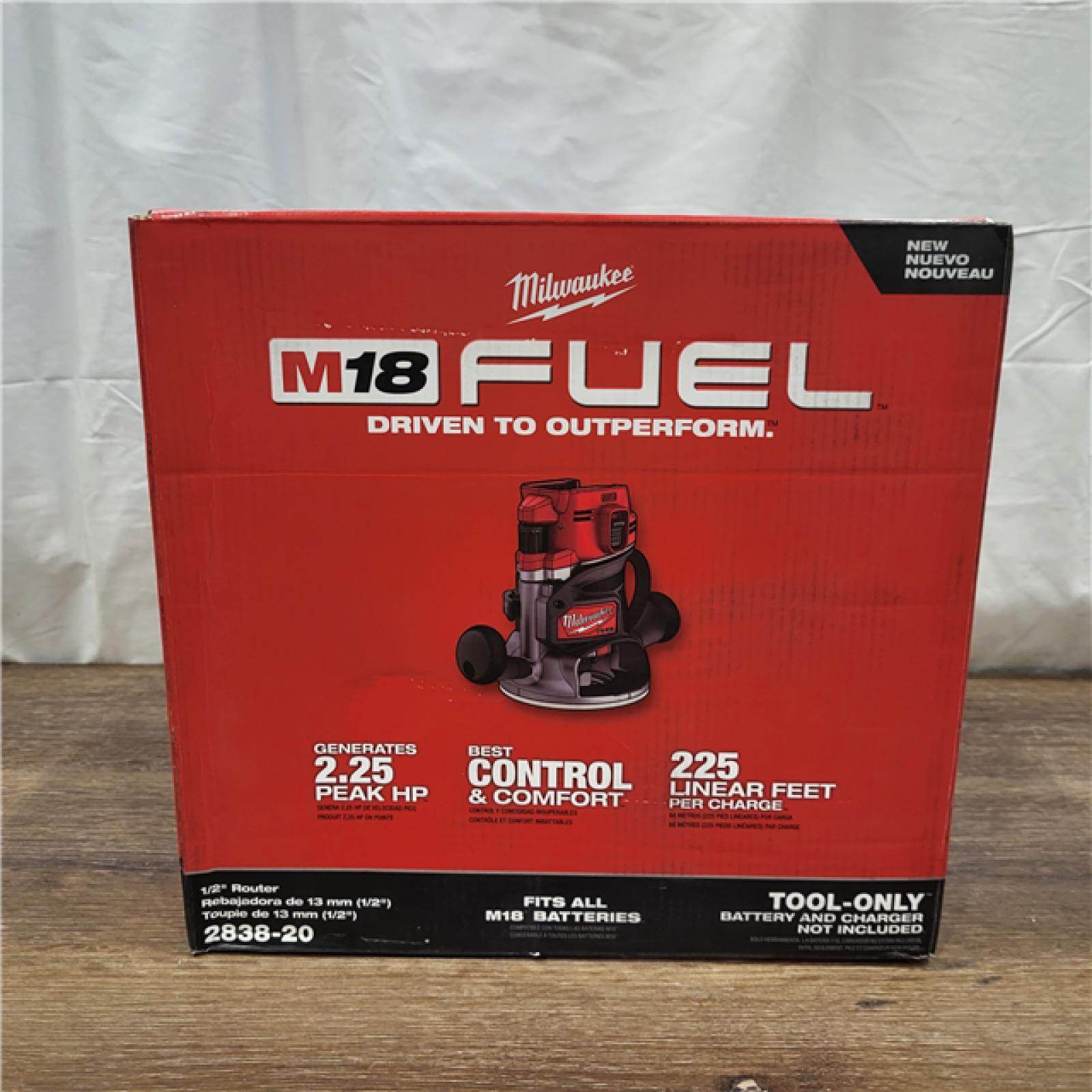 AS-IS Milwaukee M18 FUEL Brushless Cordless 1/2 Router (Tool Only)