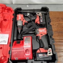 AS-IS M18 FUEL 18V Lithium-Ion Brushless Cordless Hammer Drill and Impact Driver Combo Kit (2-Tool) with 2 Batteries