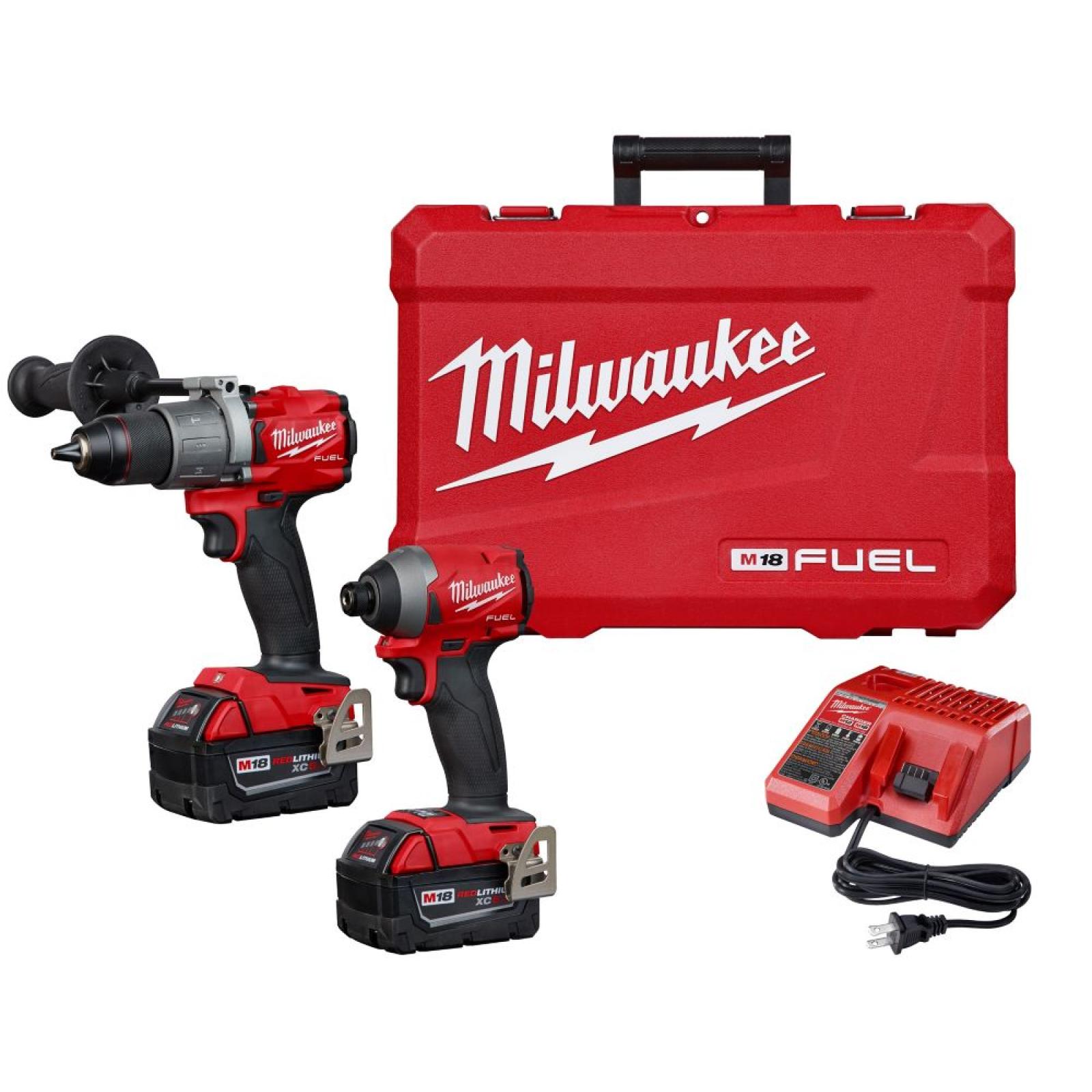 NEW Milwaukee M18â„¢ FUELâ„¢ 2-Tool Hammer Drill/Impact Driver Combo Kit - by International Tool