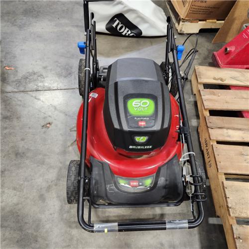 DALLAS LOCATION - AS-IS Toro Recycler 21 Inch Deck 60-Volt Max Durable Steel Foldable Lockable Push Lawn Mower with 3-Phase Brushless Motor