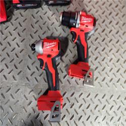 HOUSTON LOCATION - AS-IS (APPEARS LIKE NEW) Milwaukee M18 Compact Brushless 2-Tool Combo Kit