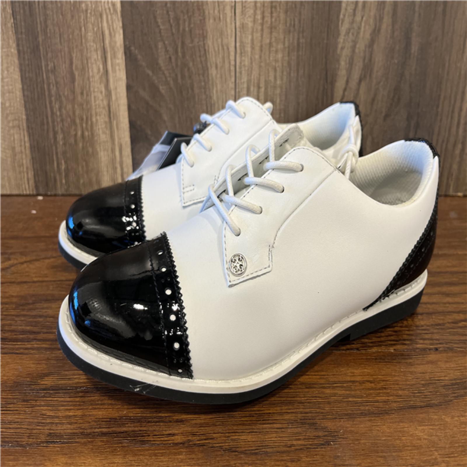 NEW! GEFORE Womens Cap Toe Gallivanter - White/Black - SZ 6.5