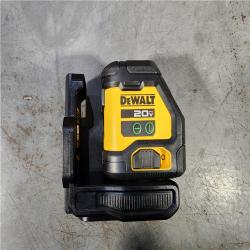 HOUSTON LOCATION - AS-IS DEWALT 20V Green Cross Line Laser Level (Tool-Only)