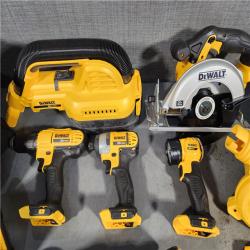 HOUSTON LOCATION - AS-IS DEWALT 20V MAX Cordless 10 Tool Combo Kit with (2) 20V 2.0Ah Batteries, Charger, and Bag