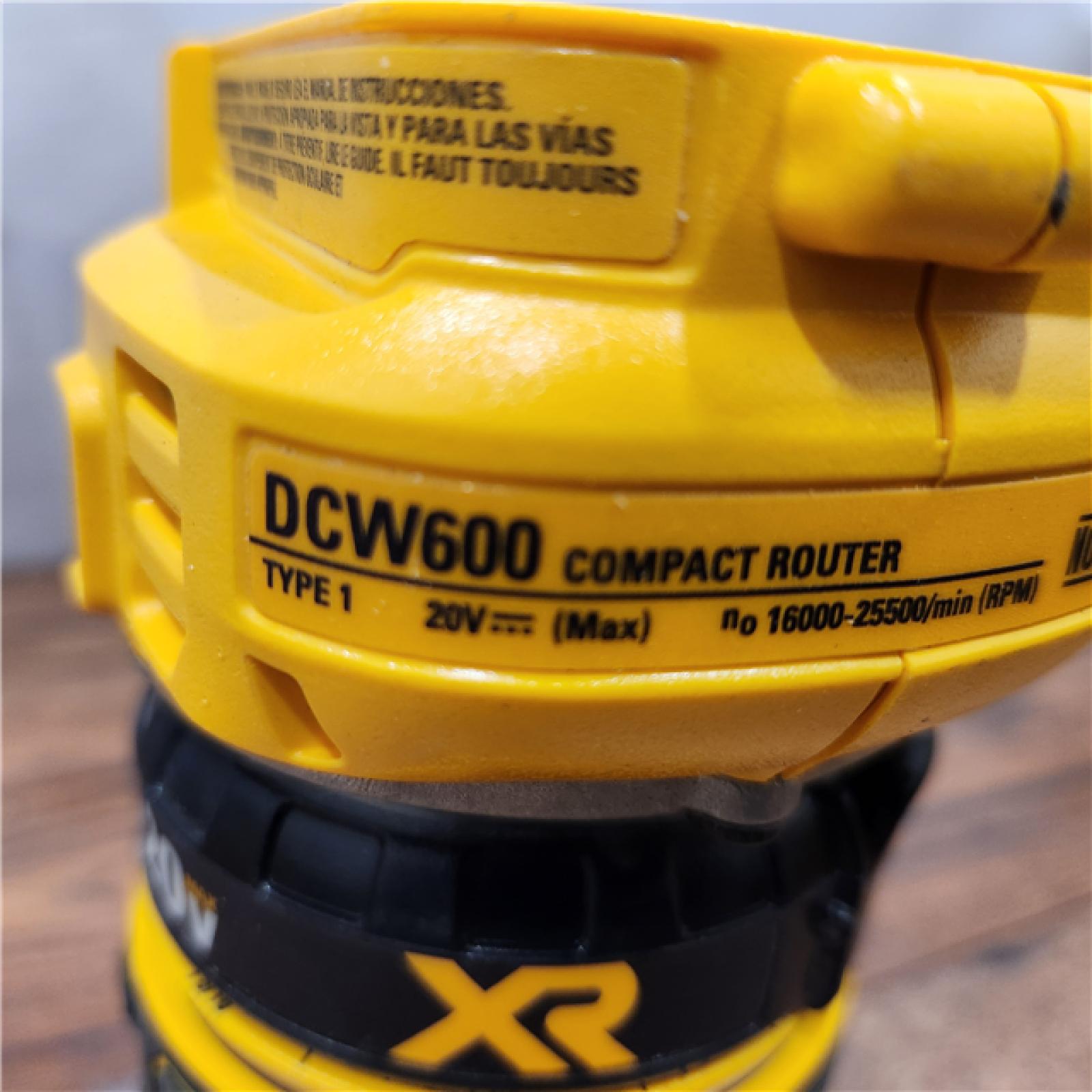 AS-IS Dewalt 20V MAX XR Brushless Cordless Compact Router (Tool Only)