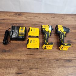 DeWalt 20V MAX Atomic Cordless Brushless 2 Tool Compact Drill and Impact Driver Kit (Appears In Good Condition)