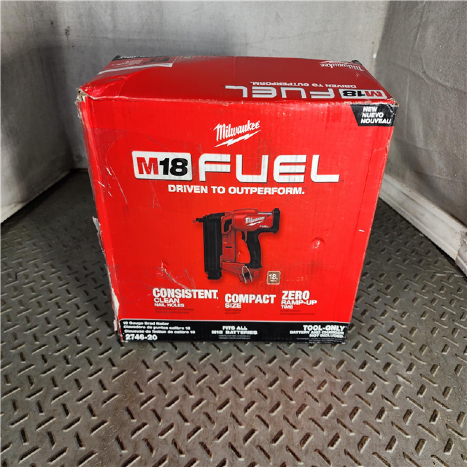 HOUSTON LOCATION - AS-IS Milwaukee M18 Fuel 18V Brushless 18-Gauge Brad Nailer 2746-20 (Bare Tool)