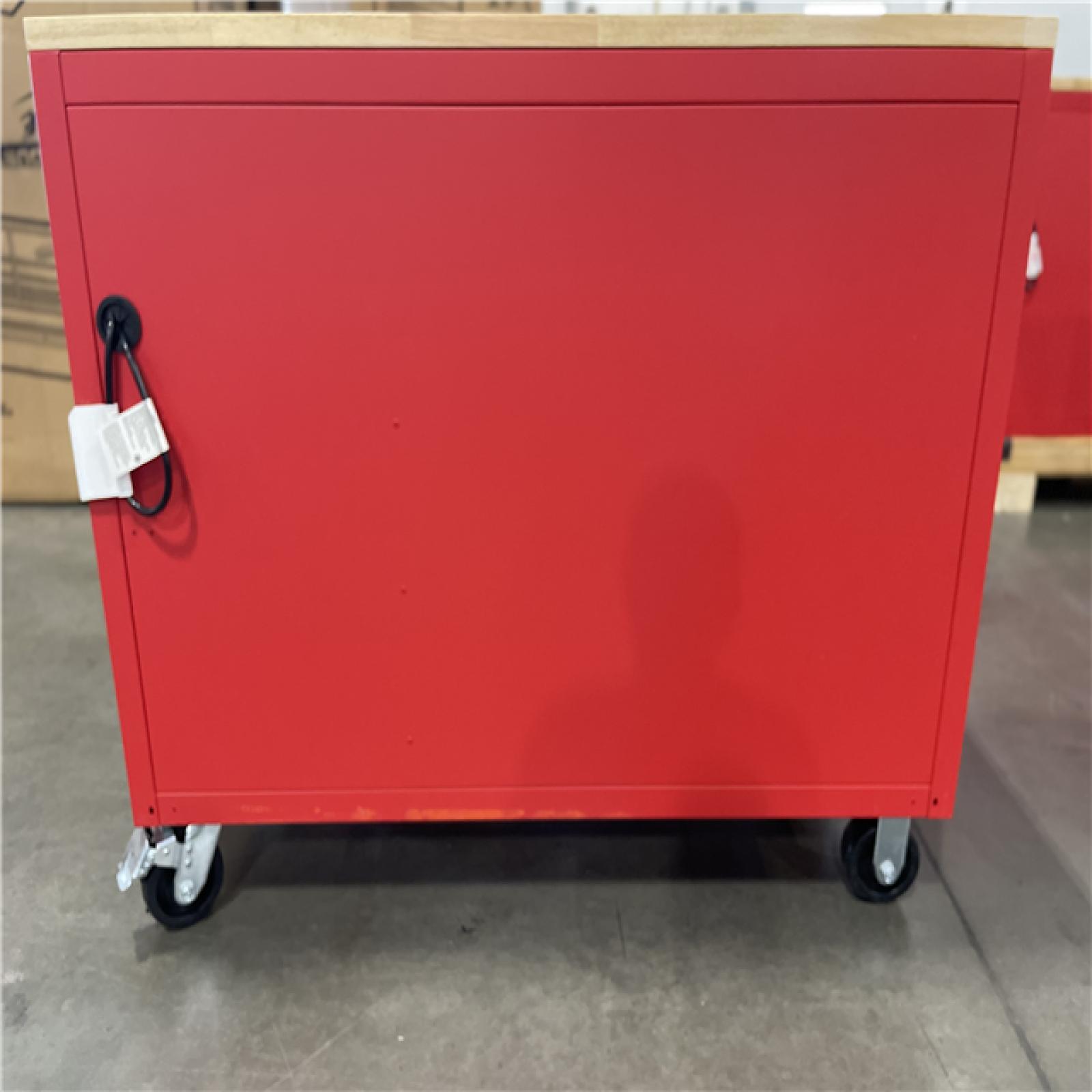 DALLAS LOCATION - Milwaukee Tool Storage 52 in. W Heavy Duty Red Mobile Workbench Cabinet