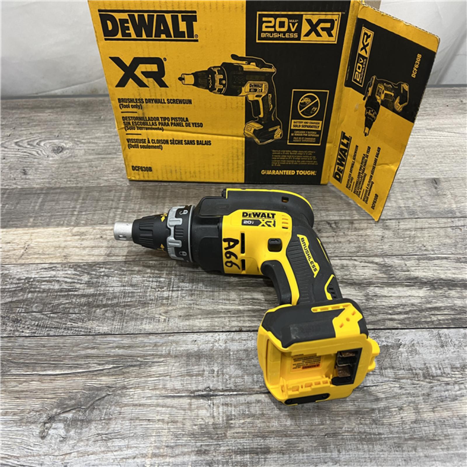 AS-IS DeWalt DCF630B 20V Cordless Brushless Screw Gun (Tool Only)