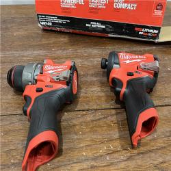 AS-IS Milwaukee 3497-22 12V Brushless Hammer Drill and Impact Driver Combo Kit