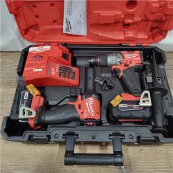 AS-IS M18 FUEL 18V Lithium-Ion Brushless Cordless Hammer Drill and Impact Driver Combo Kit (2-Tool) with 2 Batteries