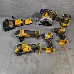 HOUSTON LOCATION - AS-IS (APPEARS LIKE NEW) Dewalt 20-Volt MAX ToughSystem Lithium-Ion 6-Tool Cordless Combo Kit