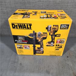 HOUSTON LOCATION - AS-IS (APPEARS LIKE NEW) 20V MAX Cordless Brushless Hammer Drill/Driver 2 Tool Combo Kit with FLEXVOLT ADVANTAGE